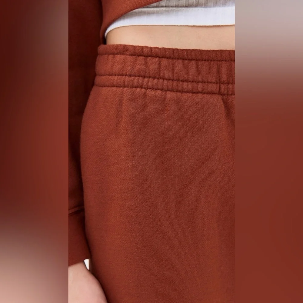 Reformation Kira Wide Leg Sweatpants Size Small Fig Jam Color - Picture 3 of 7